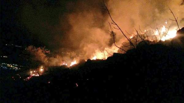 Incendio sierra de arroyo Incendio sierra de arroyo