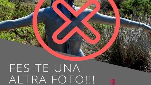 Imagen en contra los baños de barro Imagen en contra los baños de barro