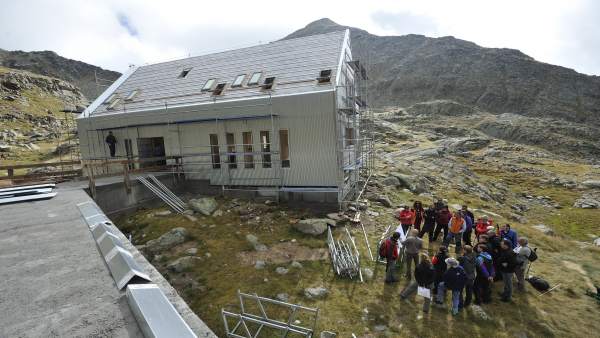 Obras en el Refugio de Cap de Llauset, en Montanuy (Huesca) Obras en el Refugio de Cap de Llauset, en Montanuy (Huesca)
