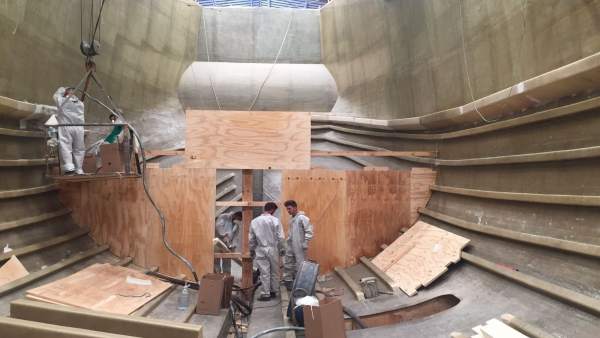 Construcción de la nueva Nao Santa María Construcción de la nueva Nao Santa María