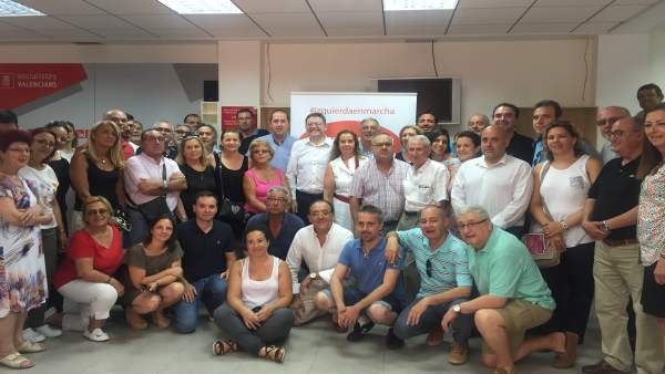 Ximo Puig, en uno de sus actos de cierre de campaña Ximo Puig, en uno de sus actos de cierre de campaña