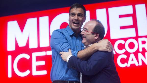 Pedro Sánchez y Miquel Iceta Pedro Sánchez y Miquel Iceta