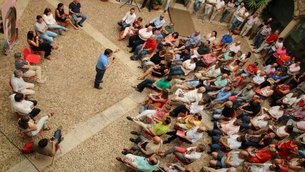 Vara durante el acto en Cáceres Vara durante el acto en Cáceres