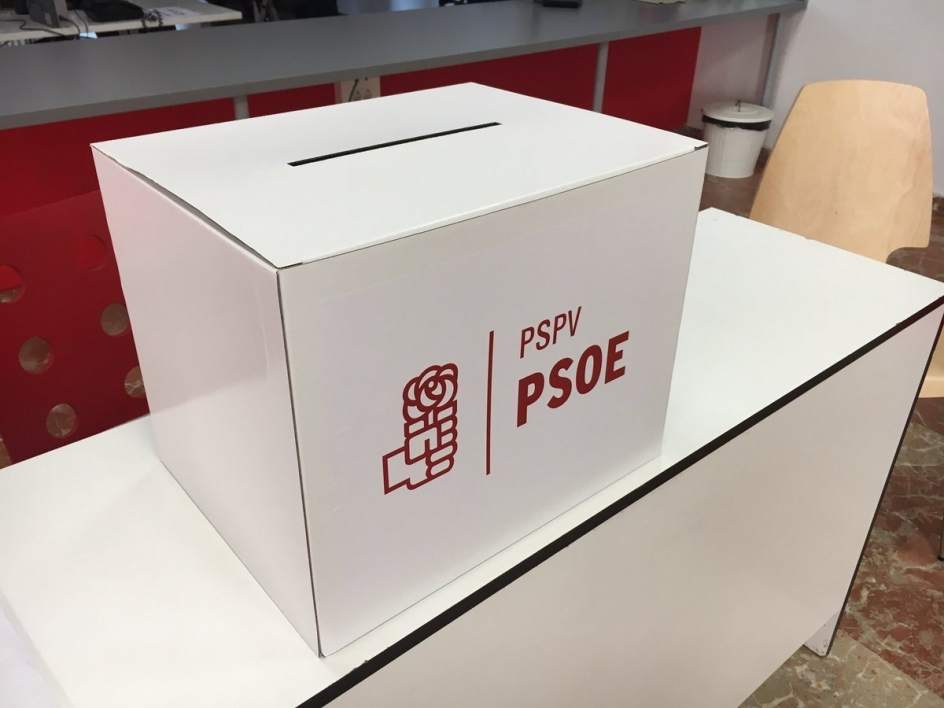 Resultado de imagen de urna pspv psoe
