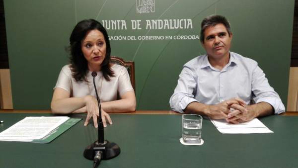 Crespín y Pérez Requena en la rueda de prensa Crespín y Pérez Requena en la rueda de prensa