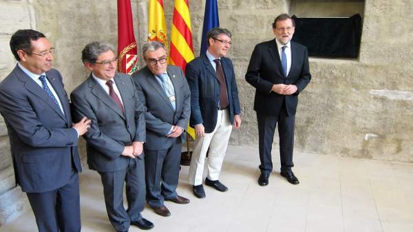 El delegado E.Millo, el alcalde A.Ros, el ministro A.Nadal y el pte.M.Rajoy El delegado E.Millo, el alcalde A.Ros, el ministro A.Nadal y el pte.M.Rajoy