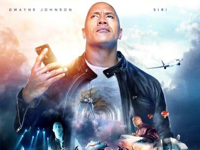 Dwayne Johnson y Siri