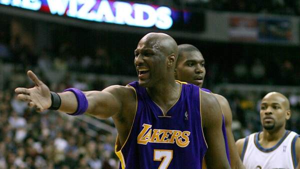 Lamar Odom, con los Lakers Lamar Odom, con los Lakers