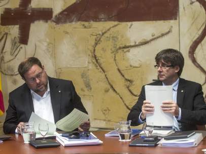 Junqueras y Puigdemont