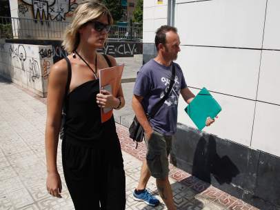 El exmarido de Juana Rivas y padre de los dos menores, en Maracena (Granada)