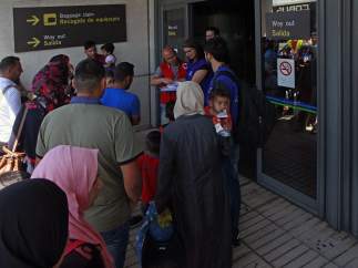 Refugiados sirios llegan a España