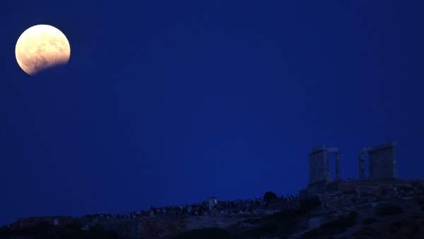 Eclipse lunar desde Atenas Eclipse lunar desde Atenas