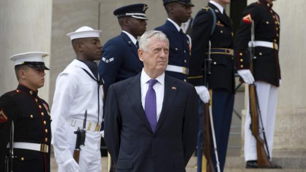 El secretario de Defensa estadounidense, James Mattis El secretario de Defensa estadounidense, James Mattis