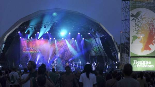 Escenario principal del Rototom. Escenario principal del Rototom.