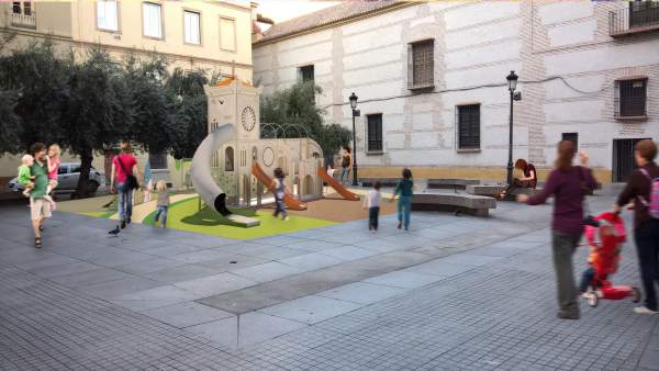 Plaza de las cofradías parque infantil previsto antes fin año centro málaga capi Plaza de las cofradías parque infantil previsto antes fin año centro málaga capi