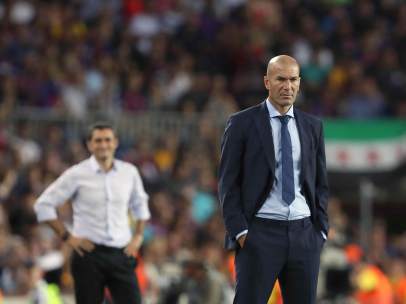 Zidane, en el Camp Nou