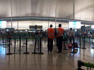 Huelga indefinida en el Aeropuerto de Barcelona-El Prat.