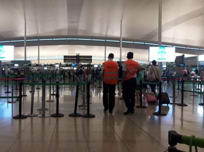 Huelga indefinida en el Aeropuerto de Barcelona-El Prat.