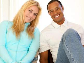 Tiger Woods y Lindsey Vonn