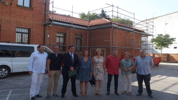 Obras en colegios visitada por Gamarra y Galiana Obras en colegios visitada por Gamarra y Galiana