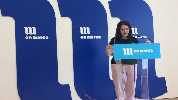 La diputada de En Marea, Paula Vázquez Verao, en el Parlamento La diputada de En Marea, Paula Vázquez Verao, en el Parlamento
