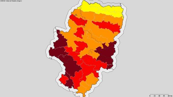 Riesgo muy alto de incendios en varias comarcas Riesgo muy alto de incendios en varias comarcas