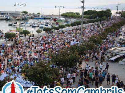 Manifestación en Cambrils contra el terrorismo