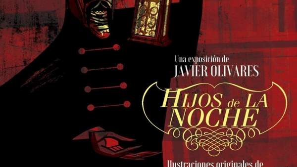 Cartel de la exposición 'Hijos de la noche' de Javier Olivares Cartel de la exposición 'Hijos de la noche' de Javier Olivares