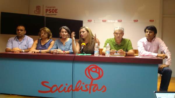 Rueda de prensa del PSOE de Lanzarote Rueda de prensa del PSOE de Lanzarote