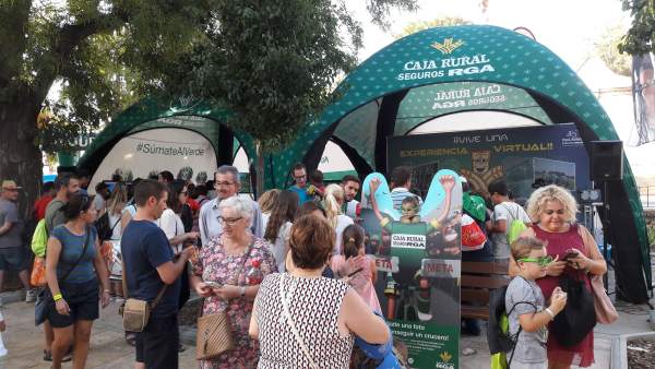 Zona recreativa de Caja Rural con motivo de La Vuelta Zona recreativa de Caja Rural con motivo de La Vuelta