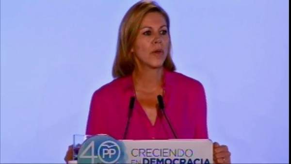 María Dolores de Cospedal en la Interparlamentaria del PP María Dolores de Cospedal en la Interparlamentaria del PP
