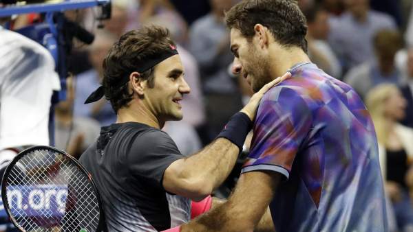 Roger Federer y Del Potro Roger Federer y Del Potro