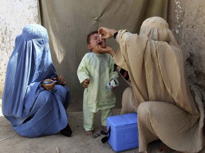 Campaña contra la polio en Afganistán