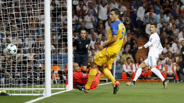 Gol de Cristiano ante el Apoel Gol de Cristiano ante el Apoel