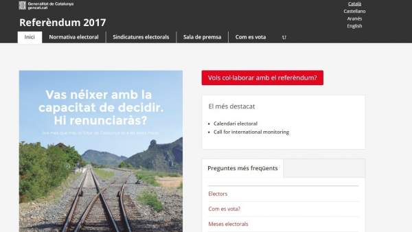 Un Jutjat de Paterna investiga la IP des de la qual es va clonar el web del referèndum Un Jutjat de Paterna investiga la IP des de la qual es va clonar el web del referèndum