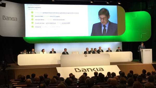Goirigolzarri en la Junta de Bankia Goirigolzarri en la Junta de Bankia