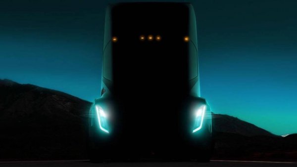 Detalle del Tesla Semi Truck Detalle del Tesla Semi Truck