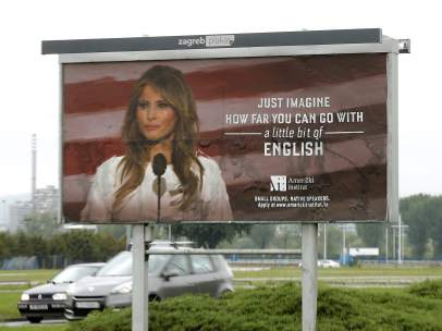 Melania Trump carteles Zagreb