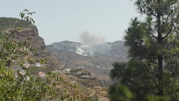 Conato de incendio en Tejeda Conato de incendio en Tejeda