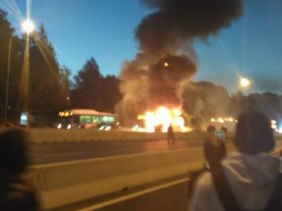 Incendio en la A-6