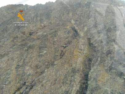 Rescate de un montañero, cerca del pico Infiernos.