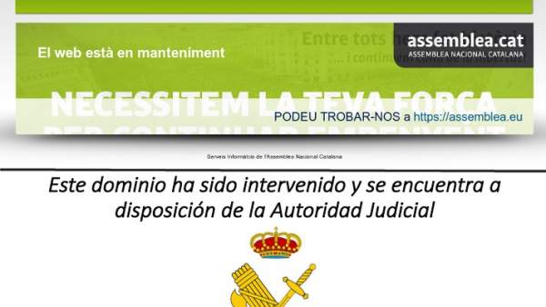 Web de la ANC, bloqueada Web de la ANC, bloqueada