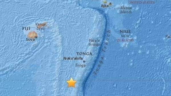 Terremoto de magnitud 6,4 al sur de Fiyi y Tonga Terremoto de magnitud 6,4 al sur de Fiyi y Tonga