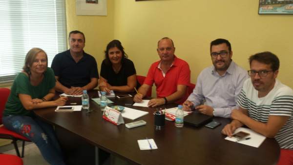 Reunión entre CCOO málga y IU fernando cubillo y guzman ahumada Reunión entre CCOO málga y IU fernando cubillo y guzman ahumada