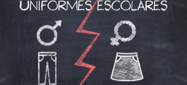 Uniformes escolares diferenciados por sexo