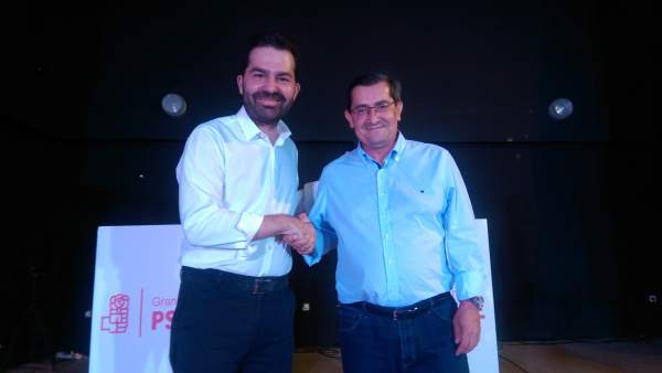 Noel López y Pepe Entrena, en el debate Noel López y Pepe Entrena, en el debate