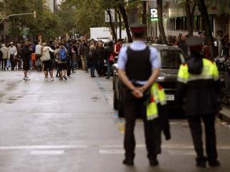 Colas en los colegios