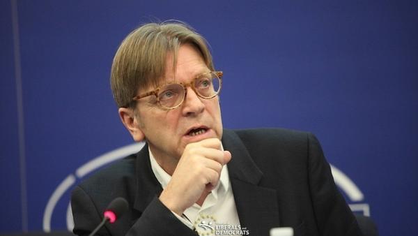 El líder del grupo ALDE, Guy Verhofstadt El líder del grupo ALDE, Guy Verhofstadt