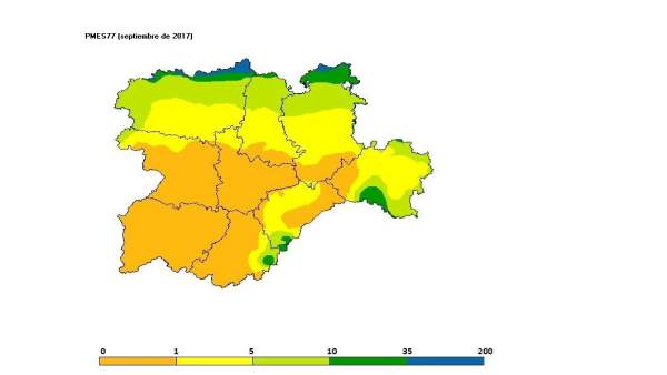 Cuadro descriptivo de las temperaturas de septiembre en CyL Cuadro descriptivo de las temperaturas de septiembre en CyL