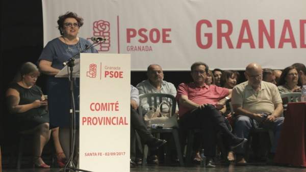 La secretaria general del PSOE granadino, Teresa Jiménez La secretaria general del PSOE granadino, Teresa Jiménez